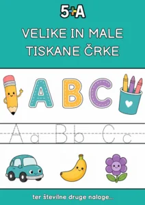 Sešit VELKÁ a MALÁ TISKACÍ PÍSMENA
