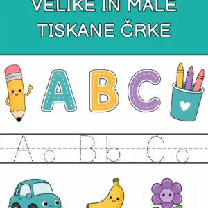 Sešit VELKÁ a MALÁ TISKACÍ PÍSMENA