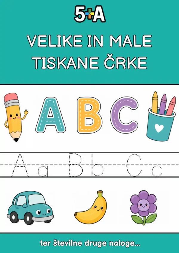 Sešit VELKÁ a MALÁ TISKACÍ PÍSMENA